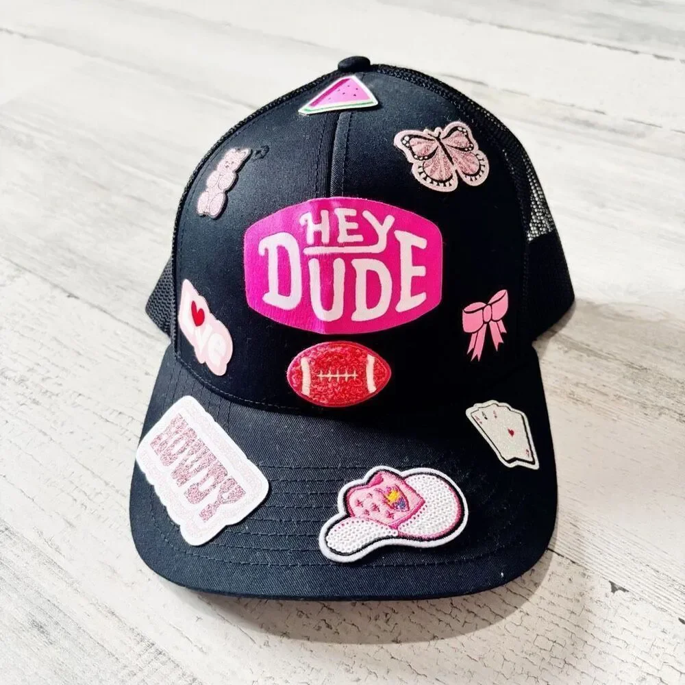 Hey Dude Trucker-hat Black & Patchwork